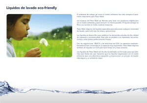 Líquidos de lavado eco-friendly