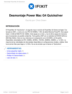 Desmontaje Power Mac G4 Quicksilver