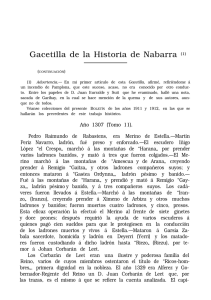 GACETILLA DE LA HISTORIA DE NABARRA