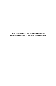 reglamento de la comisión permanente de postulación del h