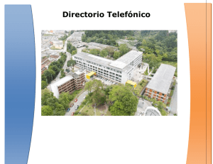 Directorio Telefónico - Universidad de Caldas