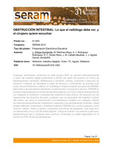 OBSTRUCCIÓN INTESTINAL: Lo que el radiólogo debe ver, y el