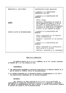 RESOLUCION`NO. AGN/37/RES/8 ASUNTO: TRAFICO ILICITO` DE