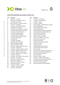 Líneas Área Metropolitana