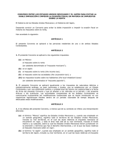 convenio entre los estados unidos mexicanos y el japón para evitar