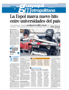 La Espol marca nuevo hito entres universidades del país