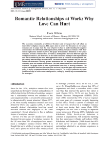 Romantic Relationships at Work: Why Love Can Hurt