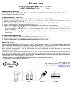 Kit para cloro - CHEMetrics, Inc.