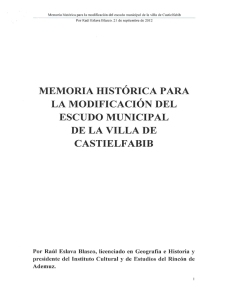 Descárgate la memoria del nuevo escudo de Castielfabib