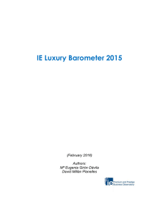 IE Luxury Barometer 2015 - Observatorio del Mercado Premium