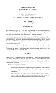 Acuerdo Especial No. 12-2005 E