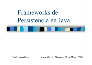 Frameworks para persistencia en Java