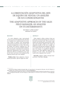 LA ORIENTACIÓN ADAPTATIVA DEL JEFE DE EQUIPO DE