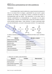 Reducciones quimioselectivas de 4-nitro
