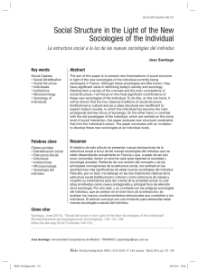 Social Structure in the Light of New Sociologies of the Individual