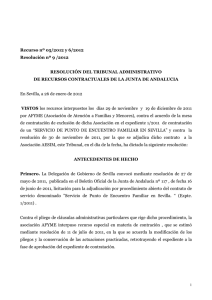 Resolución 9/2012 - Junta de Andalucía