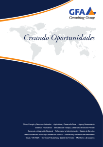 Creando Oportunidades - GFA Consulting Group