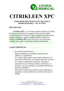 Citrikleen XPC - Litoral Chemical SRL