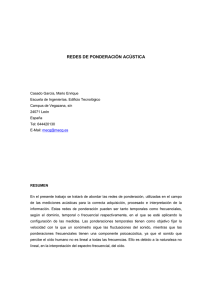 REDES DE PONDERACI&Oacute;N AC&Uacute;STICA