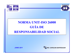 NORMA UNIT-ISO 26000 GUÍA DE RESPONSABILIDAD SOCIAL