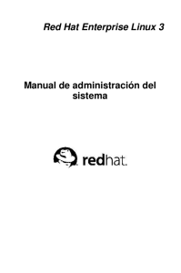 Red Hat Enterprise Linux 3 Manual de administración del