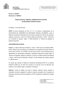 0289/2016 - Ministerio de Hacienda y Administraciones Públicas