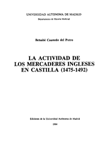 pdf La actividad de los mercaderes ingleses en Castilla (1475