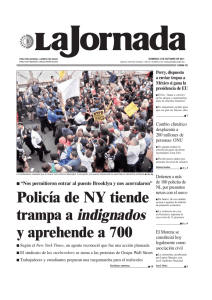 trampa a indignados - La Jornada