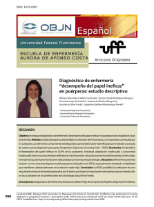 desempeño del papel ineficaz - Online Brazilian Journal of Nursing