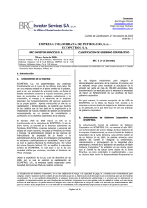 EMPRESA COLOMBIANA DE PETROLEOS, S.A. – ECOPETROL S.A.