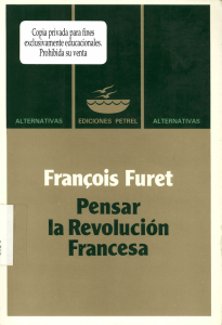 François Furet Pensar la Revolución Francesa