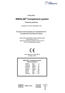 WIESLAB Complement system