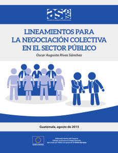 Lineamientos para la negociación colectiva en el sector público