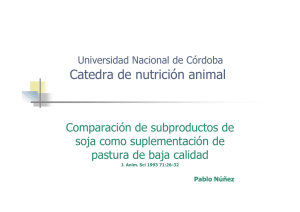 Catedra de nutrición animal - Universidad Nacional de Córdoba