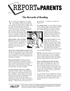 The Rewards of Reading - National Association of Elementary