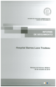 INFORME DE SEGUIMIENTO Hospital Barros Luco Trudeau a