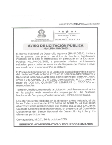 PUBLICACION DIARIO TIEMPO LP 006-2015