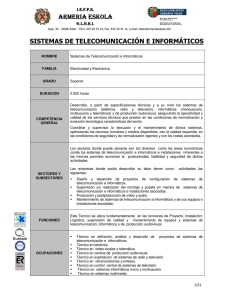 armeria eskola sistemas de telecomunicación e informáticos