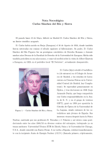 Nota Necrológica: Carlos Sánchez del Río y Sierra