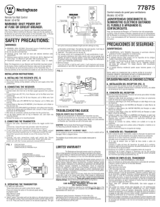 safety precautions: precauciones de seguridad