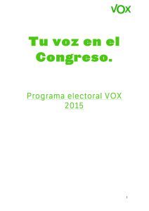 programa de VOX