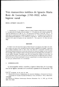 Tres manuscritos inéditos de Ignacio María Ruiz de Luzuriaga