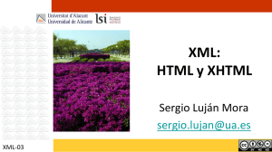 XML: XML y XHTML