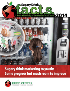 Sugary drink marketing to youth: Some progress but much room to