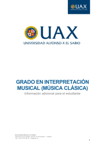 grado en interpretación musical (música clásica)
