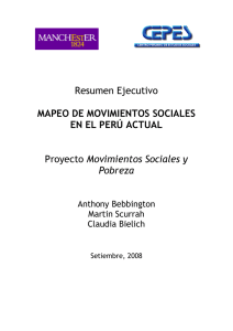 Resumen Ejecutivo MAPEO DE MOVIMIENTOS SOCIALES