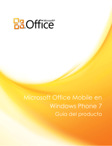 Microsoft Office Mobile en Windows Phone 7