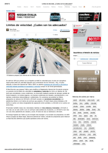 Límites de velocidad. ¿Cuáles son los adecuados?