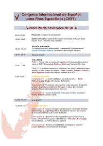 Congreso Internacional de Español para Fines Específicos (CIEFE)