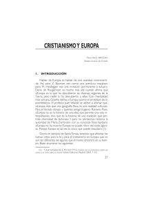 CRISTIANISMO Y EUROPA